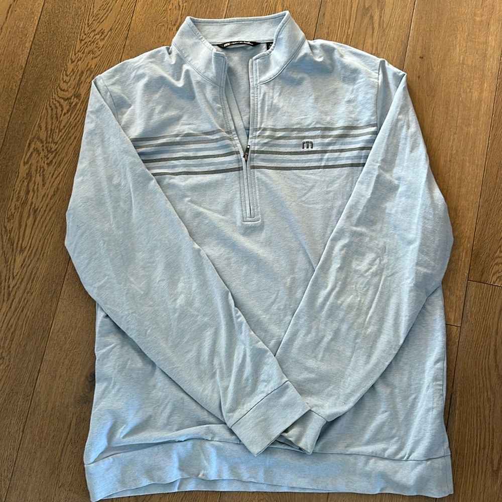Travis Matthews XL lightweight long sleeve 3/4 zip neck